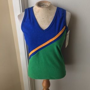 VTG Deadstock color block 70’s tank